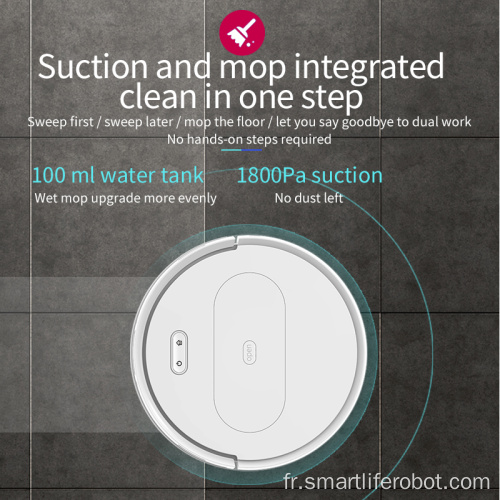 Aspirateur robot de cartographie intelligent personnalisé OEM